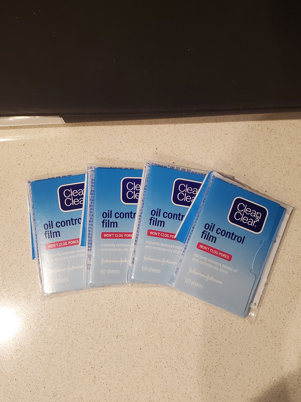 New. Clean & Clear Oil Control Film Sheets 4 Packs